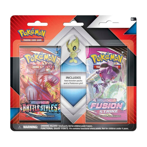 Image for 2 Booster Packs & Celebi Collector's Pin - Pokemon