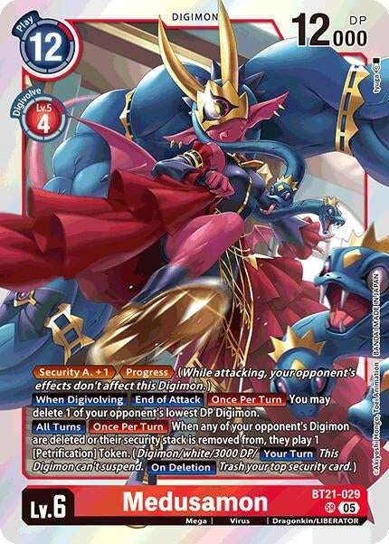 Image for Medusamon (BT21-029 SR) (World Convergence) (BT-21) - Digimon Card Game