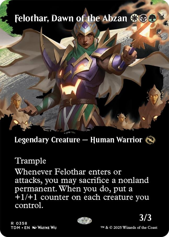 Image for Felothar, Dawn of the Abzan (Borderless) (358)