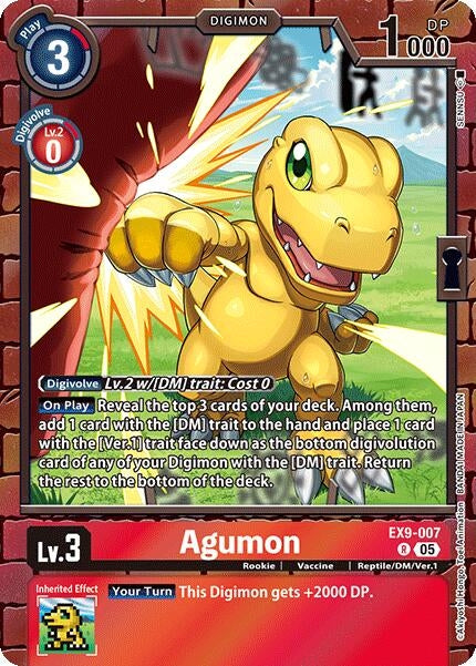 Image for Agumon (EX9-007 R) (Versus Monsters) (EX-09) - Digimon Card Game