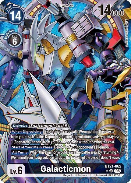 Image for Galacticmon (Alternate Art) (BT21-062 SR) (World Convergence) (BT-21) - Digimon Card Game