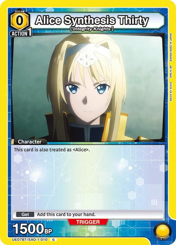 Image for Alice Synthesis Thirty (010) (Box Topper Foil) (UE07BT/SAO-1-010)