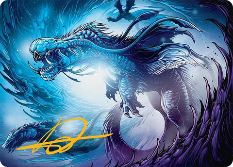 Image for Roiling Dragonstorm Art Card (33/54) (Gold-Stamped Signature) (33)