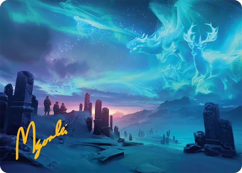 Image for Auroral Procession Art Card (20/54) (Gold-Stamped Signature) (20)