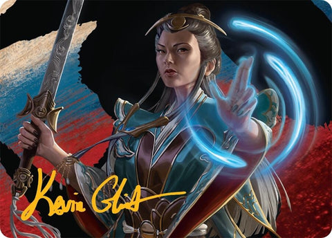 Image for Narset, Jeskai Waymaster Art Card (44/54) (Gold-Stamped Signature) (44)