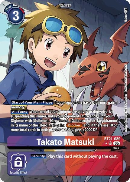 Image for Takato Matsuki (Alternate Art) (BT21-089 SR) (World Convergence) (BT-21) - Digimon Card Game