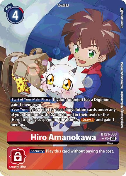 Image for Hiro Amanokawa (Alternate Art) (BT21-080 SR) (World Convergence) (BT-21) - Digimon Card Game