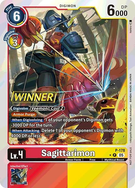 Image for Sagittarimon (Store Tournament 2025 Vol.2 Winner Pack) (P-178 P) (Digimon Promotion Cards) (D-PR) - Digimon Card Game