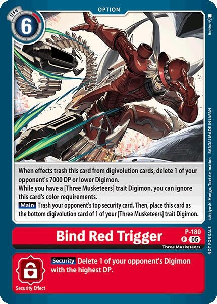 Image for Bind Red Trigger (Store Tournament 2025 Vol.2 Participation Pack) (P-180 P) (Digimon Promotion Cards) (D-PR) - Digimon Card Game