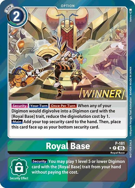 Image for Royal Base (Store Tournament 2025 Vol.2 Winner Pack) (P-181 P) (Digimon Promotion Cards) (D-PR) - Digimon Card Game