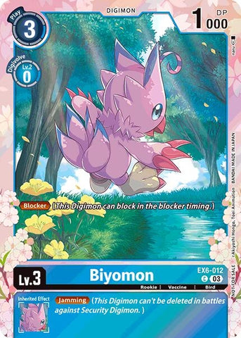 Image for Biyomon (Regulation Battle Vol. 1) (EX6-012 C) (EX06) - Digimon Card Game