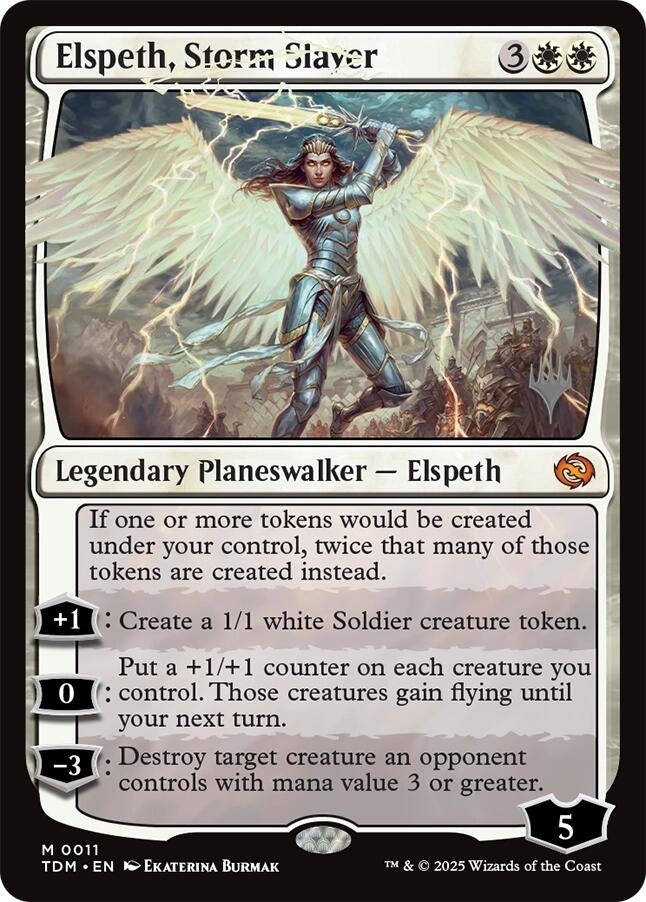Elspeth, Storm Slayer (11) (Promo Pack: Tarkir: Dragonstorm)