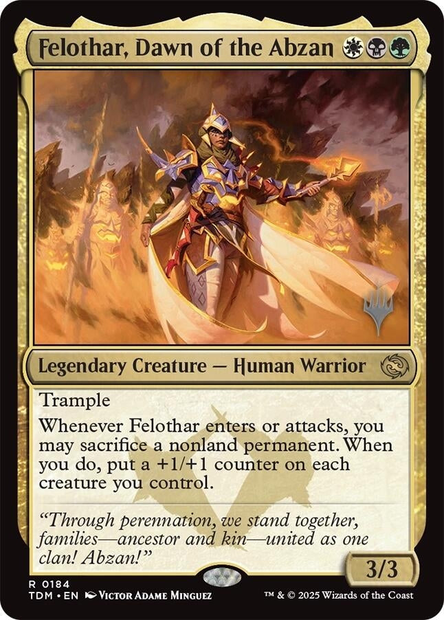 Felothar, Dawn of the Abzan (184) (Promo Pack: Tarkir: Dragonstorm)