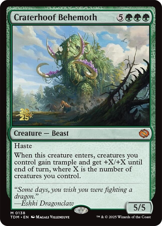 Image for Craterhoof Behemoth (138) (Prerelease Cards) - Magic: The Gathering