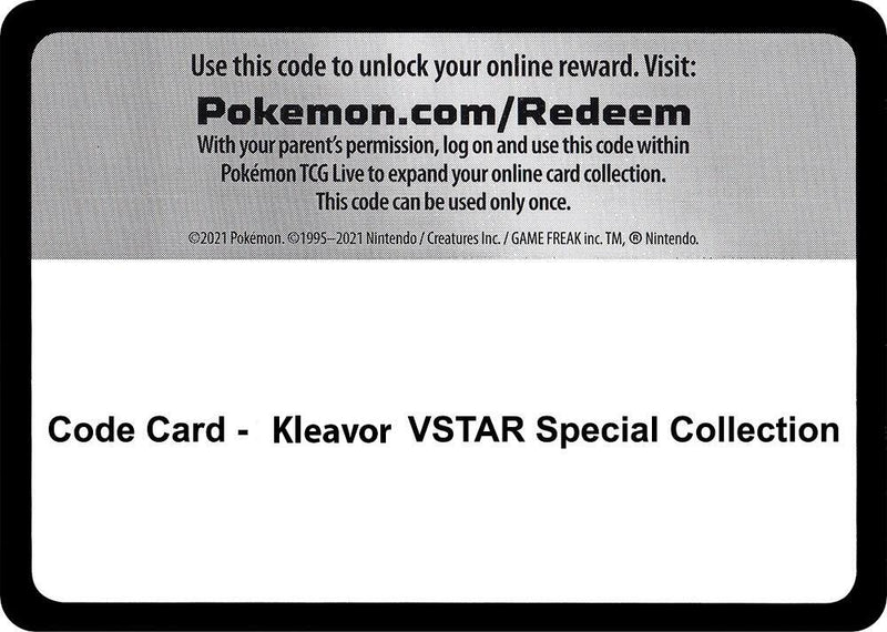 Image for Code Card - Kleavor VSTAR Special Collection (Miscellaneous Cards & Products) - Pokemon