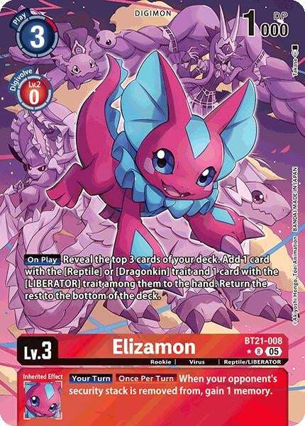 Image for Elizamon (Alternate Art) (BT21-008 R) (BT21) - Digimon Card Game