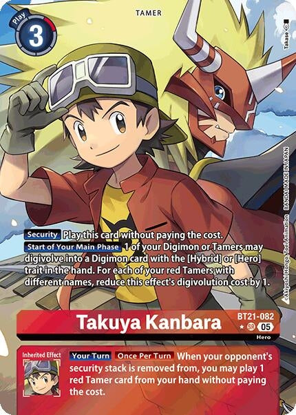 Image for Takuya Kanbara (Alternate Art) (BT21-082 SR) (BT21) - Digimon Card Game