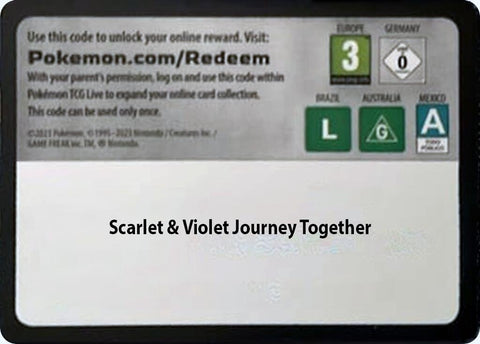 Image for Code Card - Journey Together Booster Pack (SV09: Journey Together) - Pokemon