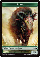 Image for Beast // Treasure Double-Sided Token (20 // 16) (Commander: Tarkir: Dragonstorm) - Magic: The Gathering