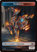 Elemental (0027) // Monk Double-Sided Token (27 // 3) (Commander: Tarkir: Dragonstorm)