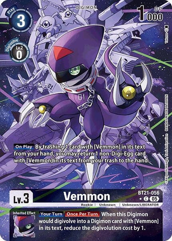Image for Vemmon (Alternate Art) (BT21-056 C) (BT21) - Digimon Card Game