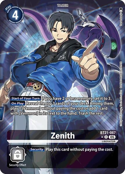 Image for Zenith (Alternate Art) (BT21-087 R) (BT21) - Digimon Card Game