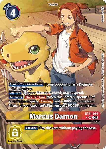 Image for Marcus Damon (Alternate Art) (BT21-086 SR) (BT21) - Digimon Card Game