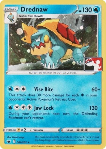 Image for Drednaw - 061/202 (League Promo) (061/202) (League & Championship Cards) - Pokemon