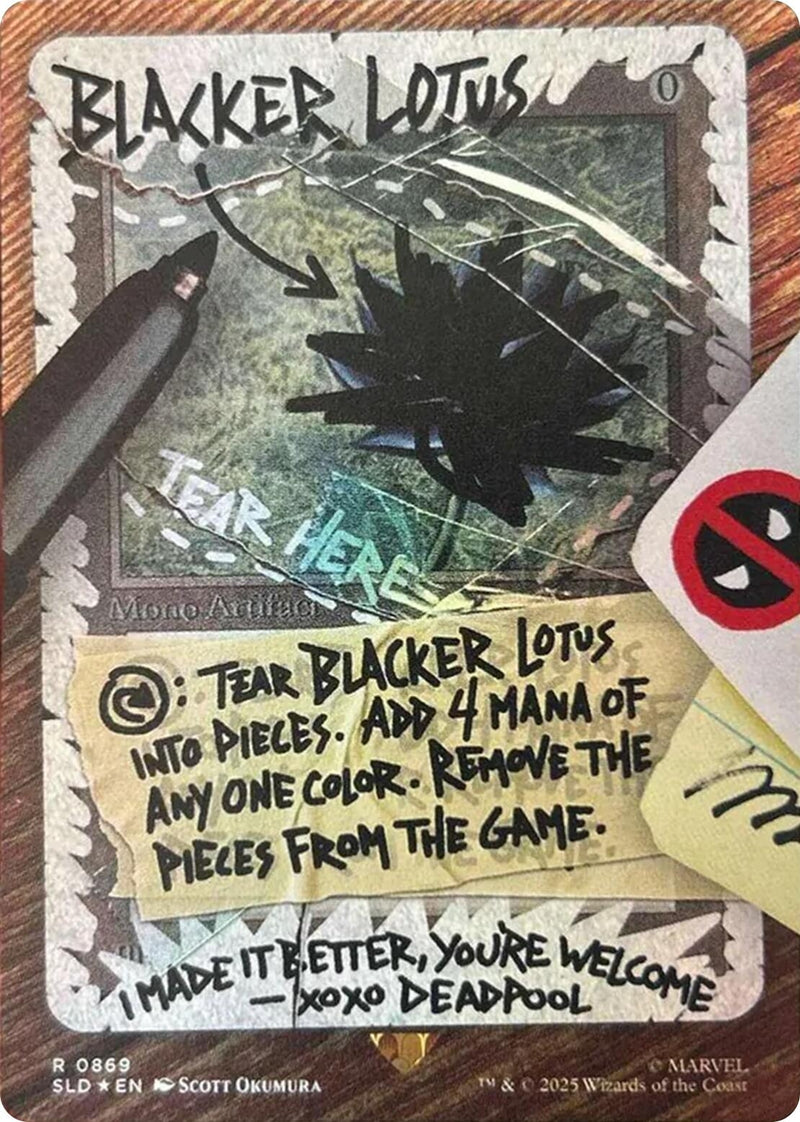 Image for Blacker Lotus (Rainbow Foil) (869) (Secret Lair Drop Series) - Magic: The Gathering