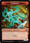 Elemental (0017) // Warrior Double-Sided Token (17 // 13) (Commander: Tarkir: Dragonstorm)