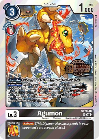 Image for Agumon (ST20-10 R) (ST-20_PR) - Digimon Card Game