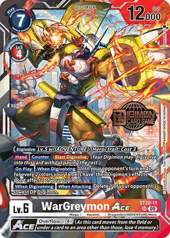 Image for WarGreymon ACE (ST20-11 SR) (ST-20_PR) - Digimon Card Game