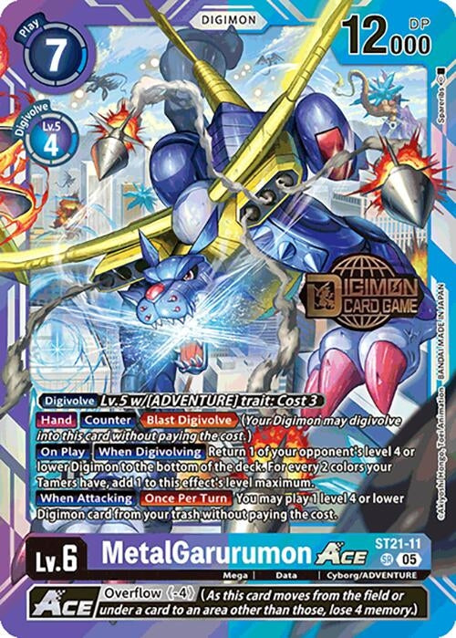 Image for MetalGarurumon ACE (ST21-11 SR) (ST-21_PR) - Digimon Card Game