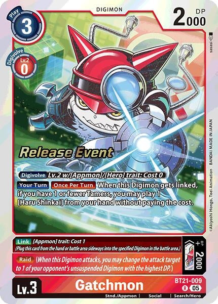 Image for Gatchmon (BT21-009 R) (BT21_PR) - Digimon Card Game
