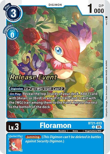 Image for Floramon (BT21-033 U) (BT21_PR) - Digimon Card Game