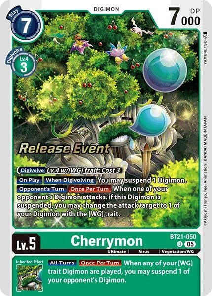 Image for Cherrymon (BT21-050 U) (BT21_PR) - Digimon Card Game