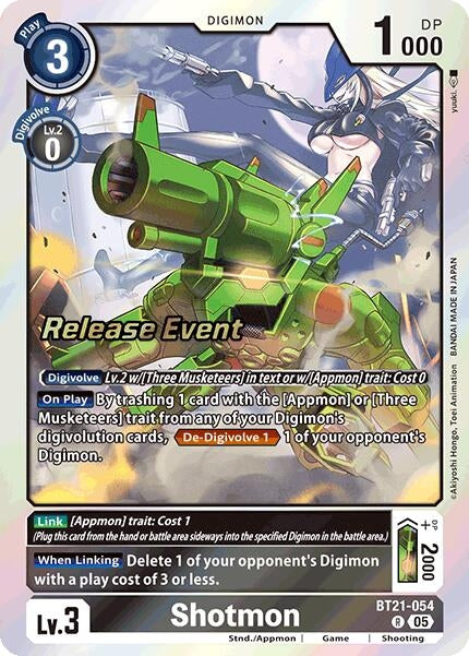 Image for Shotmon (BT21-054 R) (BT21_PR) - Digimon Card Game