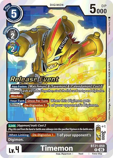Image for Timemon (BT21-059 R) (BT21_PR) - Digimon Card Game
