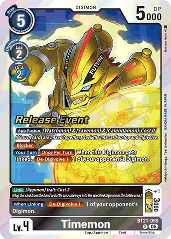 Image for Timemon (BT21-059 R) (BT21_PR) - Digimon Card Game