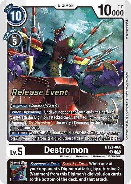 Image for Destromon (BT21-060 U) (BT21_PR) - Digimon Card Game