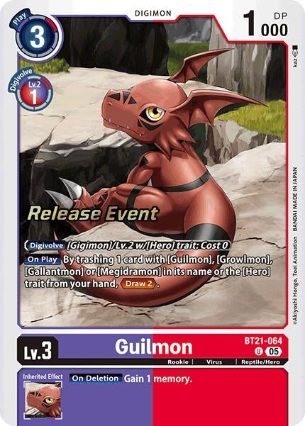 Image for Guilmon (BT21-064 U) (BT21_PR) - Digimon Card Game