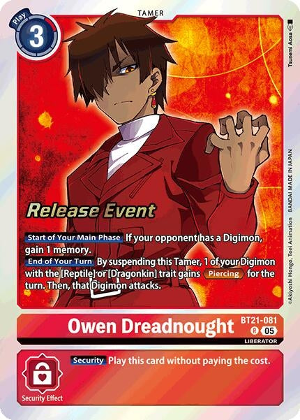 Image for Owen Dreadnought (BT21-081 R) (BT21_PR) - Digimon Card Game