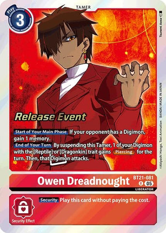 Image for Owen Dreadnought (BT21-081 R) (BT21_PR) - Digimon Card Game