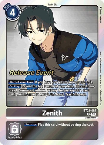 Image for Zenith (BT21-087 R) (BT21_PR) - Digimon Card Game