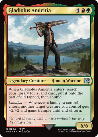 Image for Gladiolus Amicitia (224) (FINAL FANTASY) - Magic: The Gathering