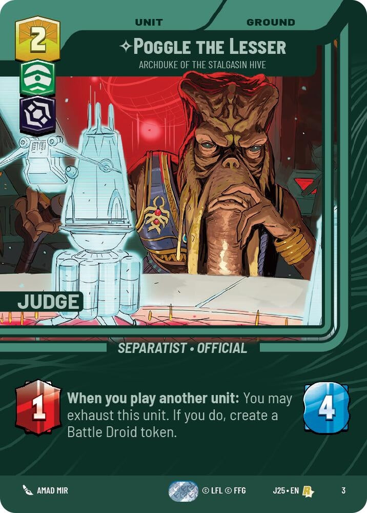 Image for Poggle the Lesser - Archduke of the Stalgasin Hive (3) - Star Wars: Unlimited