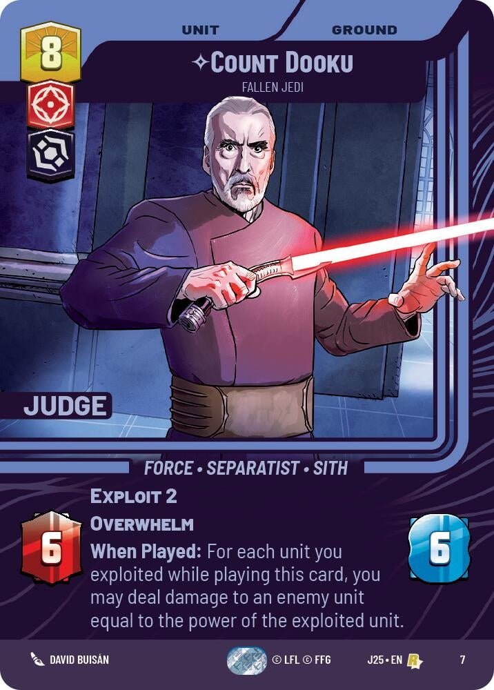 Image for Count Dooku - Fallen Jedi (7) - Star Wars: Unlimited