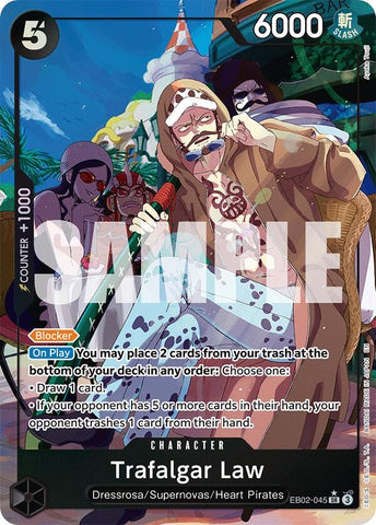 Image for Trafalgar Law (Alternate Art) (EB02-045) (Extra Booster: Anime 25th Collection) - One Piece Card Game