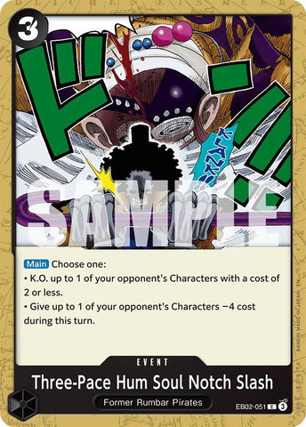 Image for Three-Pace Hum Soul Notch Slash (EB02-051) (Extra Booster: Anime 25th Collection) - One Piece Card Game