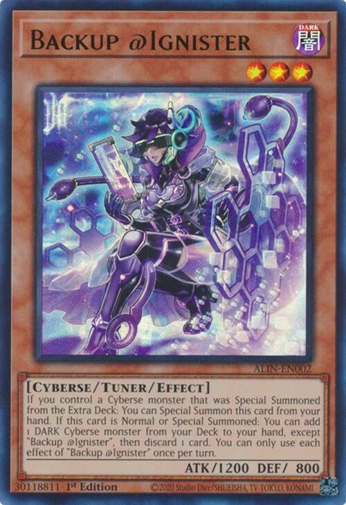 Image for Backup @Ignister (ALIN-EN002) (Alliance Insight) - YuGiOh